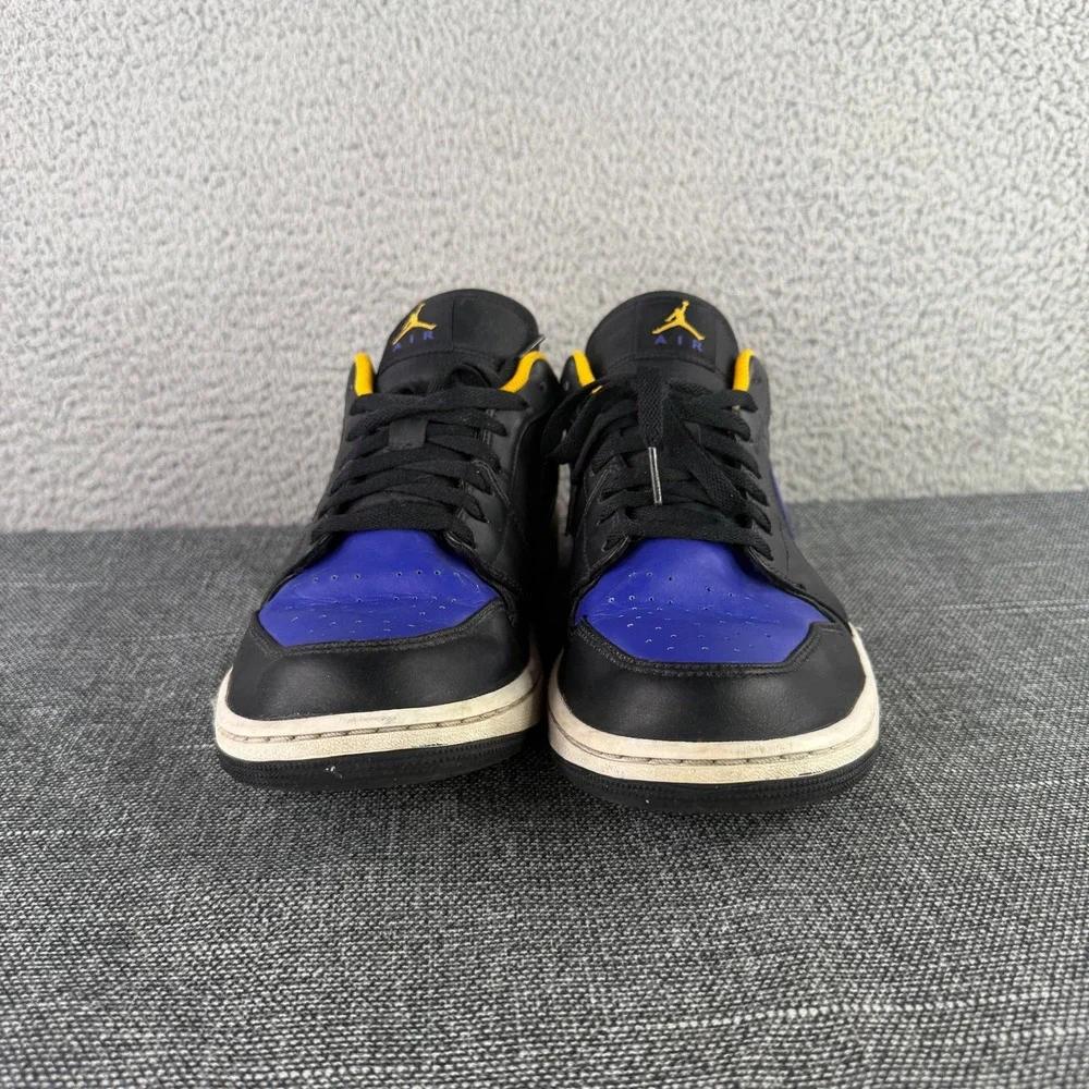 Jordan Air Jordan 1 Low Mens Size 12 Black Taxi Dark Concord 553558-075